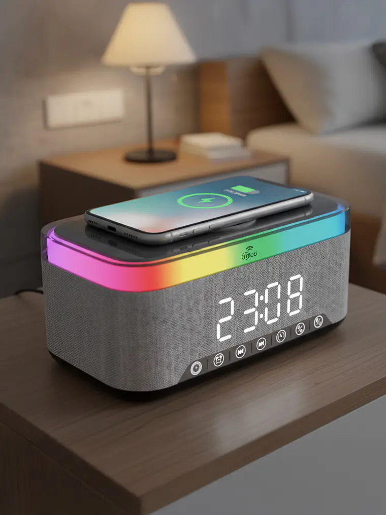 Radio Reloj Despertador Ambient Light Mlab 2