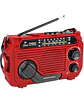  Radio Emergency Alert Recargable Solar Rojo Mlab - Miniatura 1
