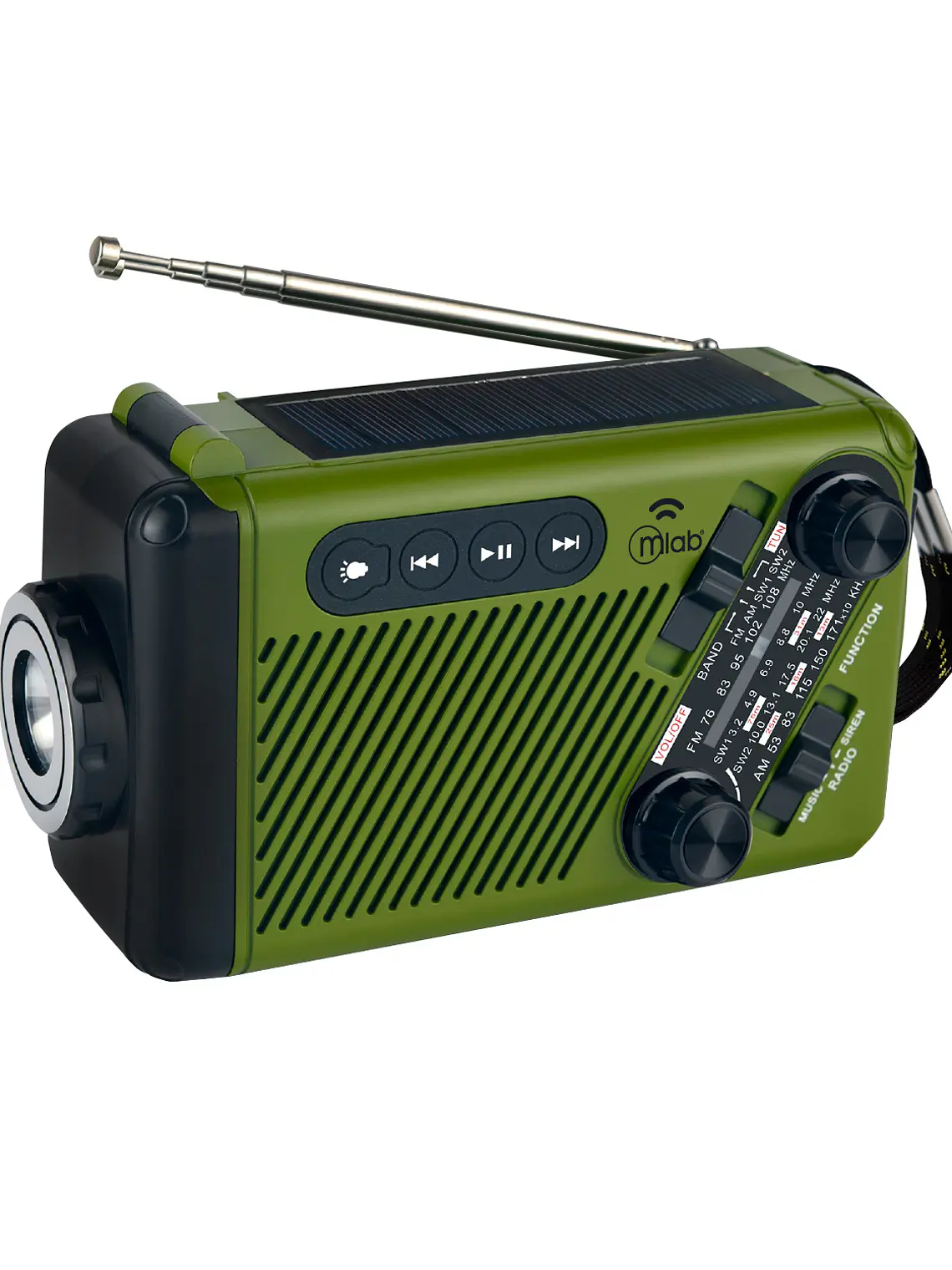  Radio Emergency Alert Incident Recargable Verde Mlab 1