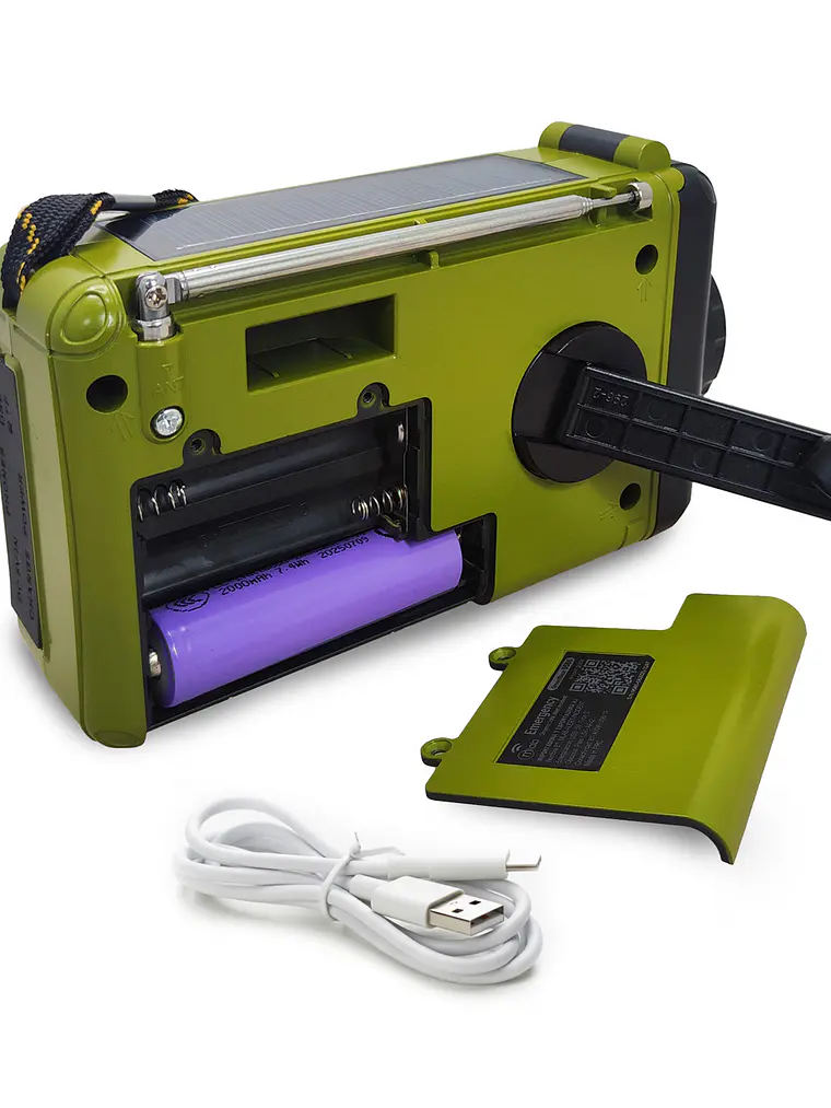  Radio Emergency Alert Incident Recargable Verde Mlab 3