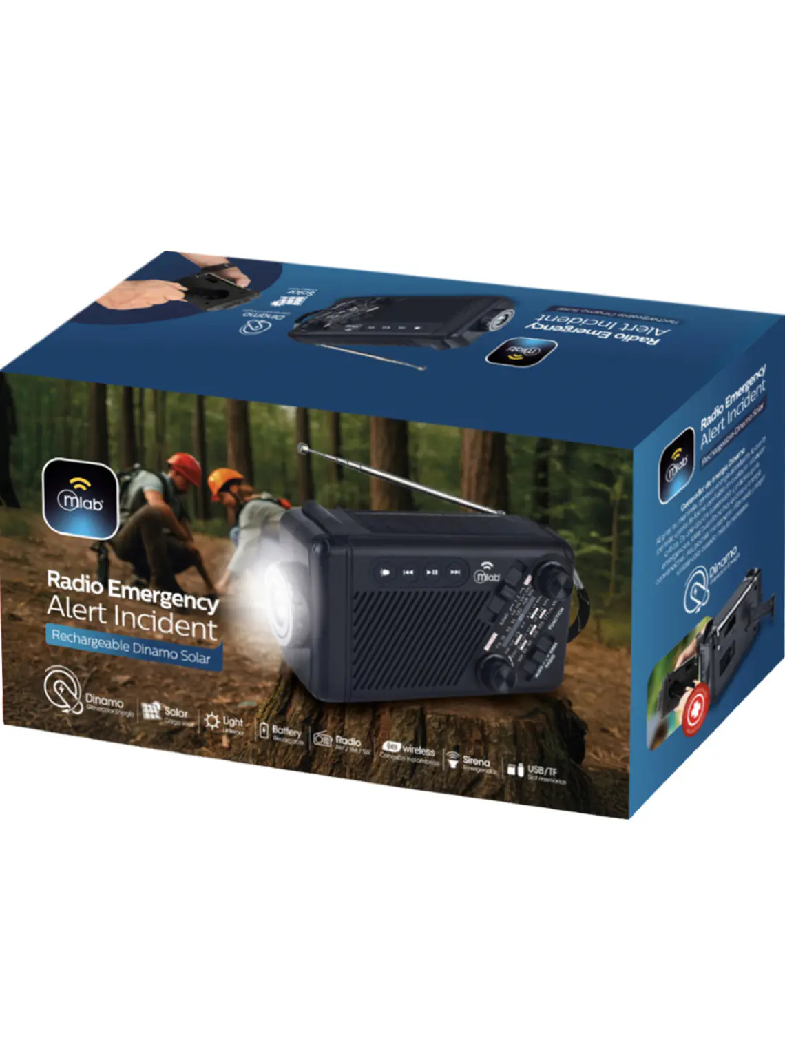 Radio Emergency Alert Incident Recargable Mlab 4