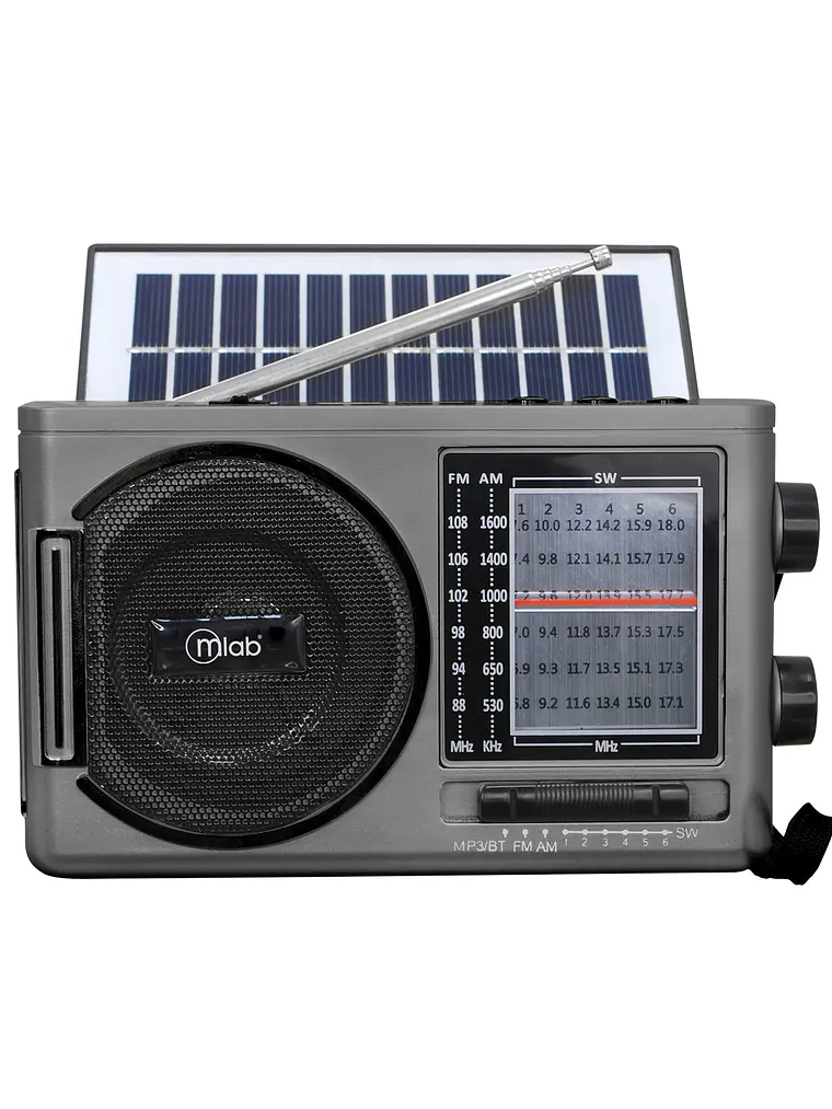 Radio Retro Solar Sunshine 1980´s Gray 1