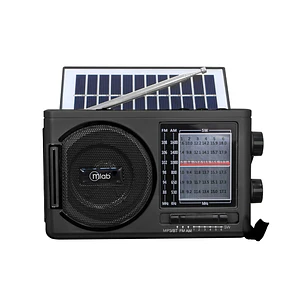 Radio Retro Solar Sunshine 1980´s Black Mlab