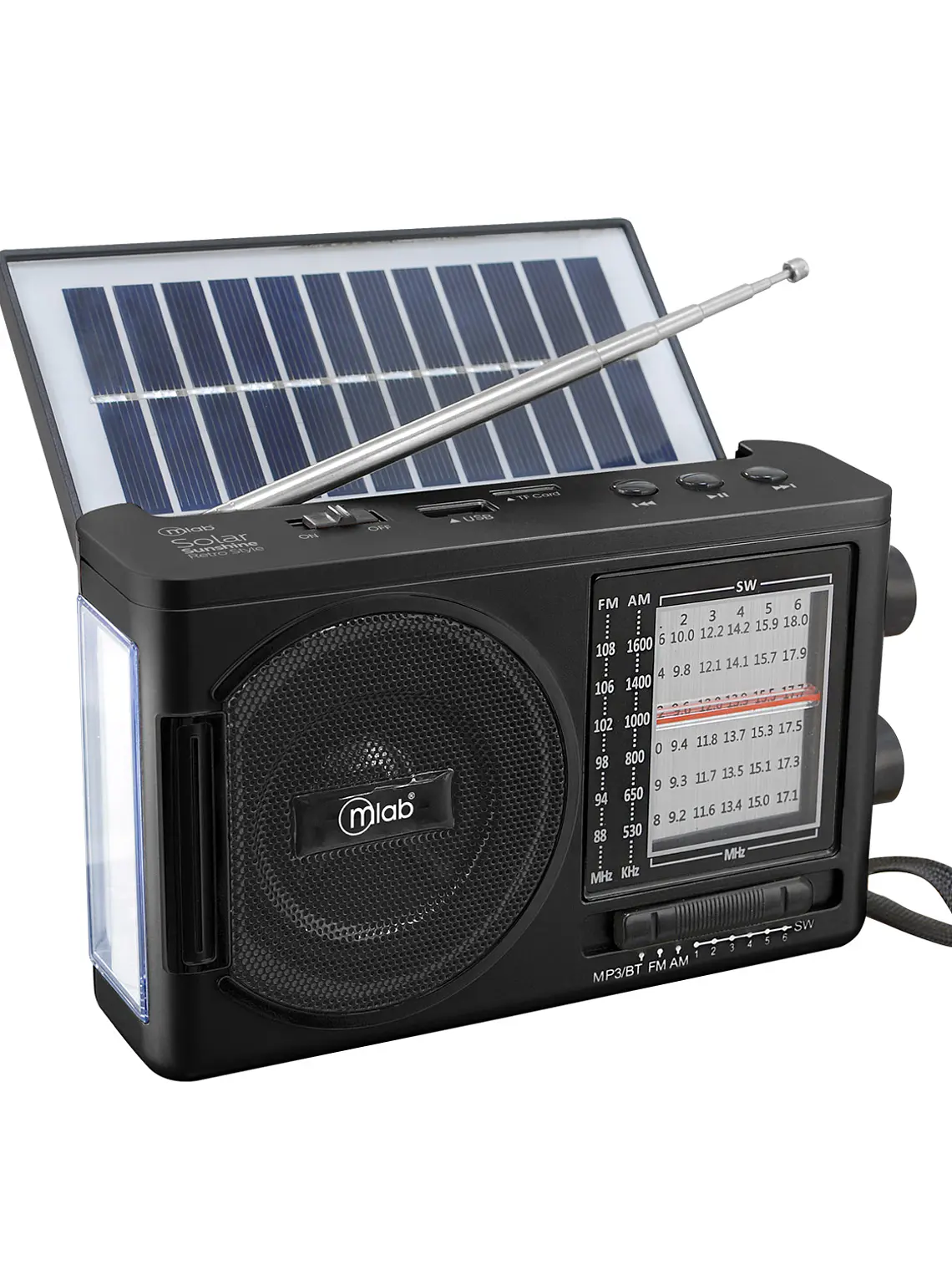 Radio Retro Solar Sunshine 1980´s Black Mlab 3