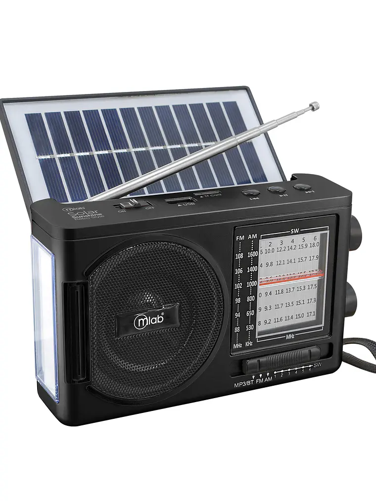 Radio Retro Solar Sunshine 1980´s Black Mlab 3