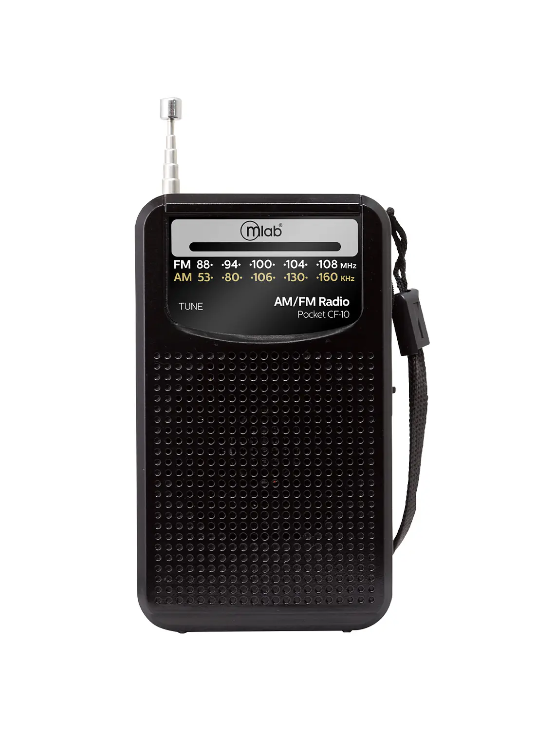 Radio Retro Portátil Pocket Cf-10 Fm/am Negro Mlab Black 2