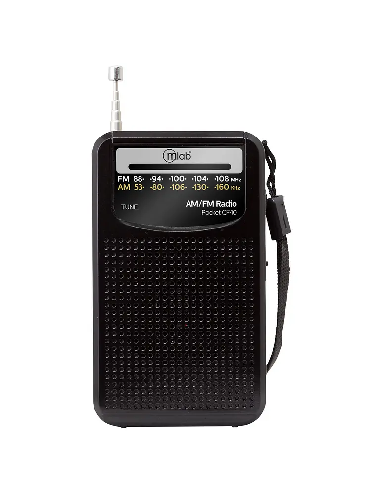 Radio Retro Portátil Pocket Cf-10 Fm/am Negro Mlab Black 2