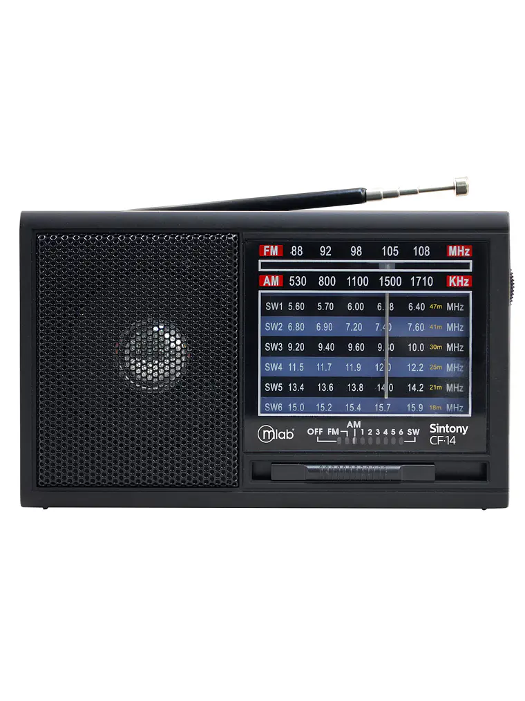 Radio Retro Multibanda Sintony Recargable Cf-14 Mlab Black 2