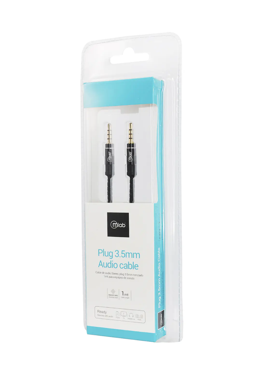 Cable Audio Plug 3.5mm 1 metro Mlab 1