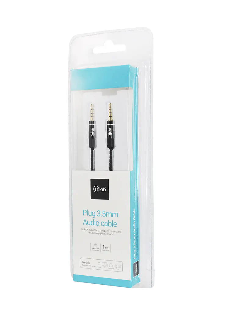 Cable Audio Plug 3.5mm 1 metro Mlab 1