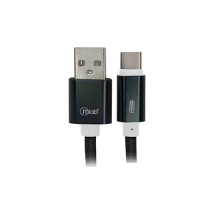 Cable Reforzado USB A - Tipo C Mlab Color Negro