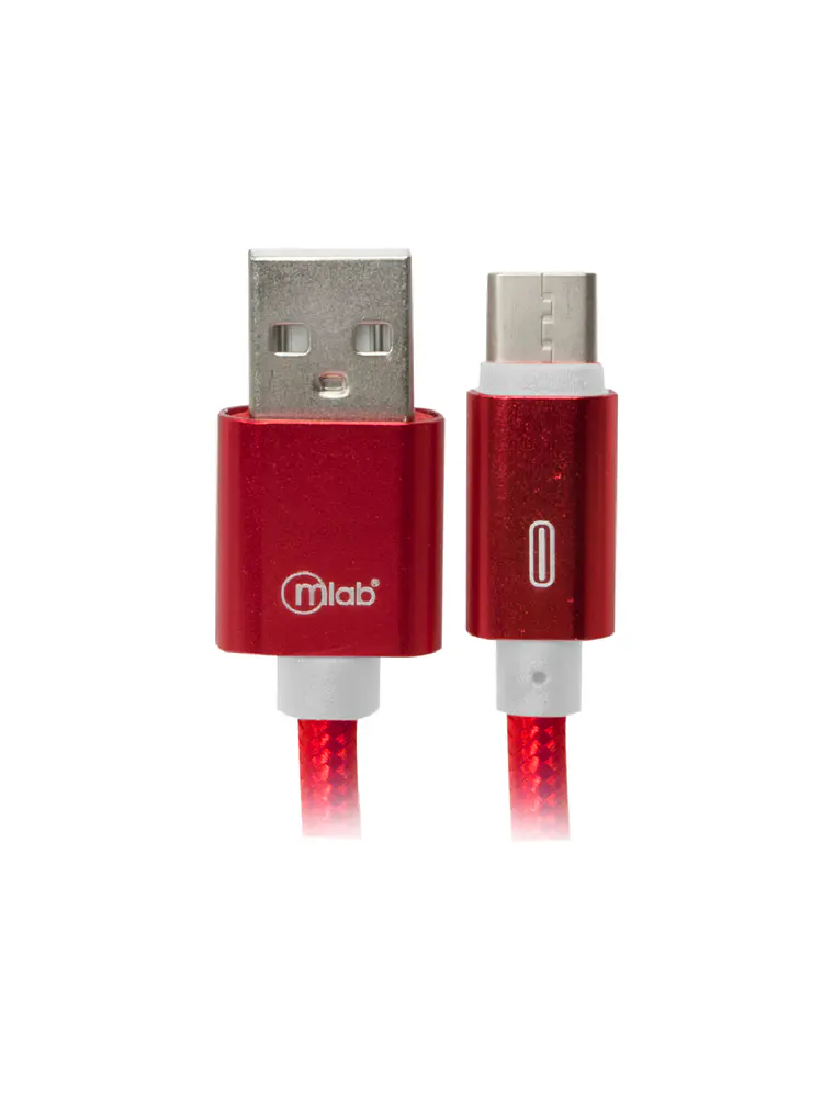 Cable USB a Tipo C Rojo Mlab 1