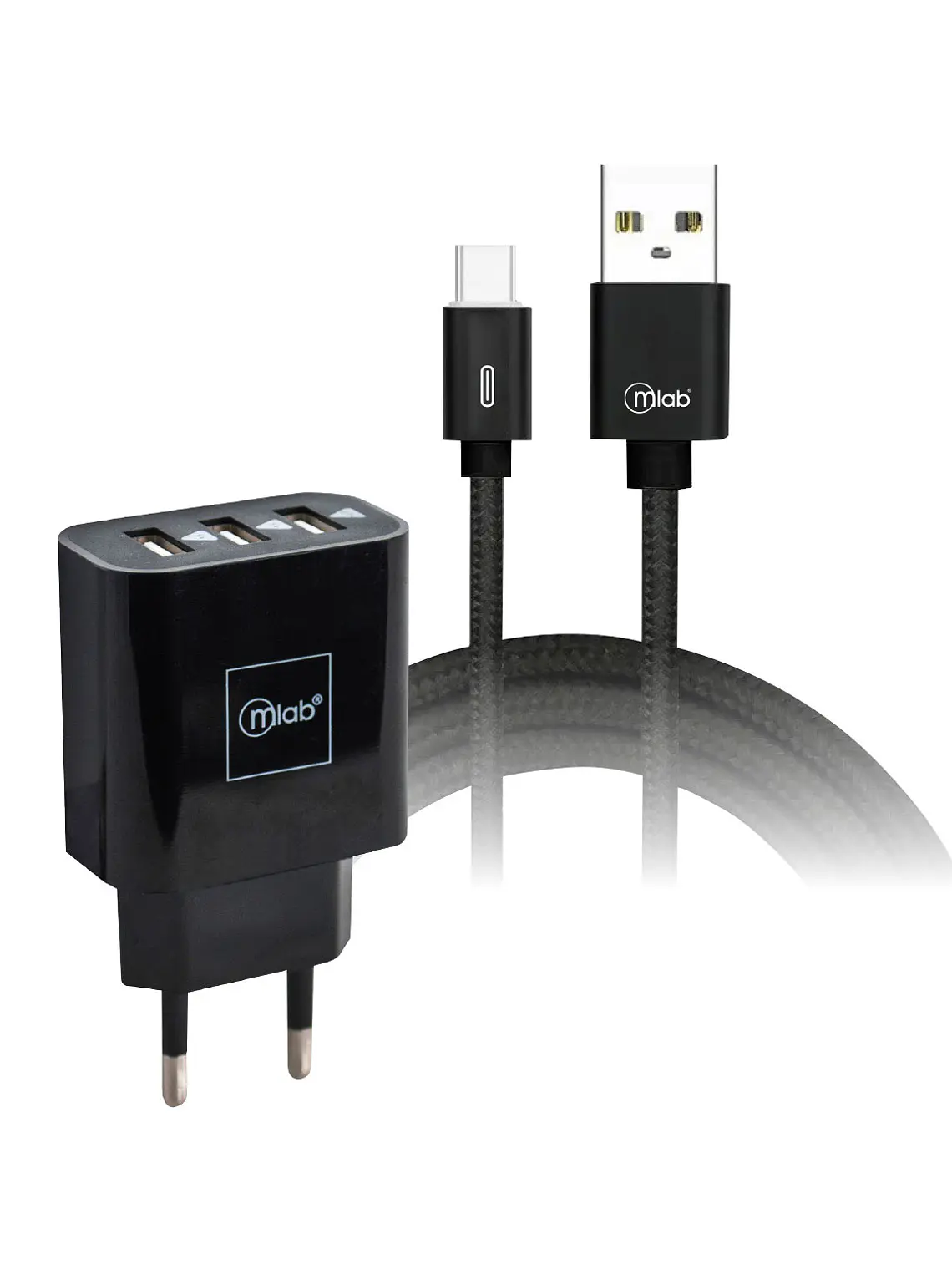 Cargador Kit Charger Certificado USB + Cable TIPO-C Mlab 1