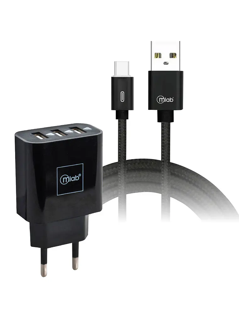 Cargador Kit Charger Certificado USB + Cable TIPO-C Mlab 1