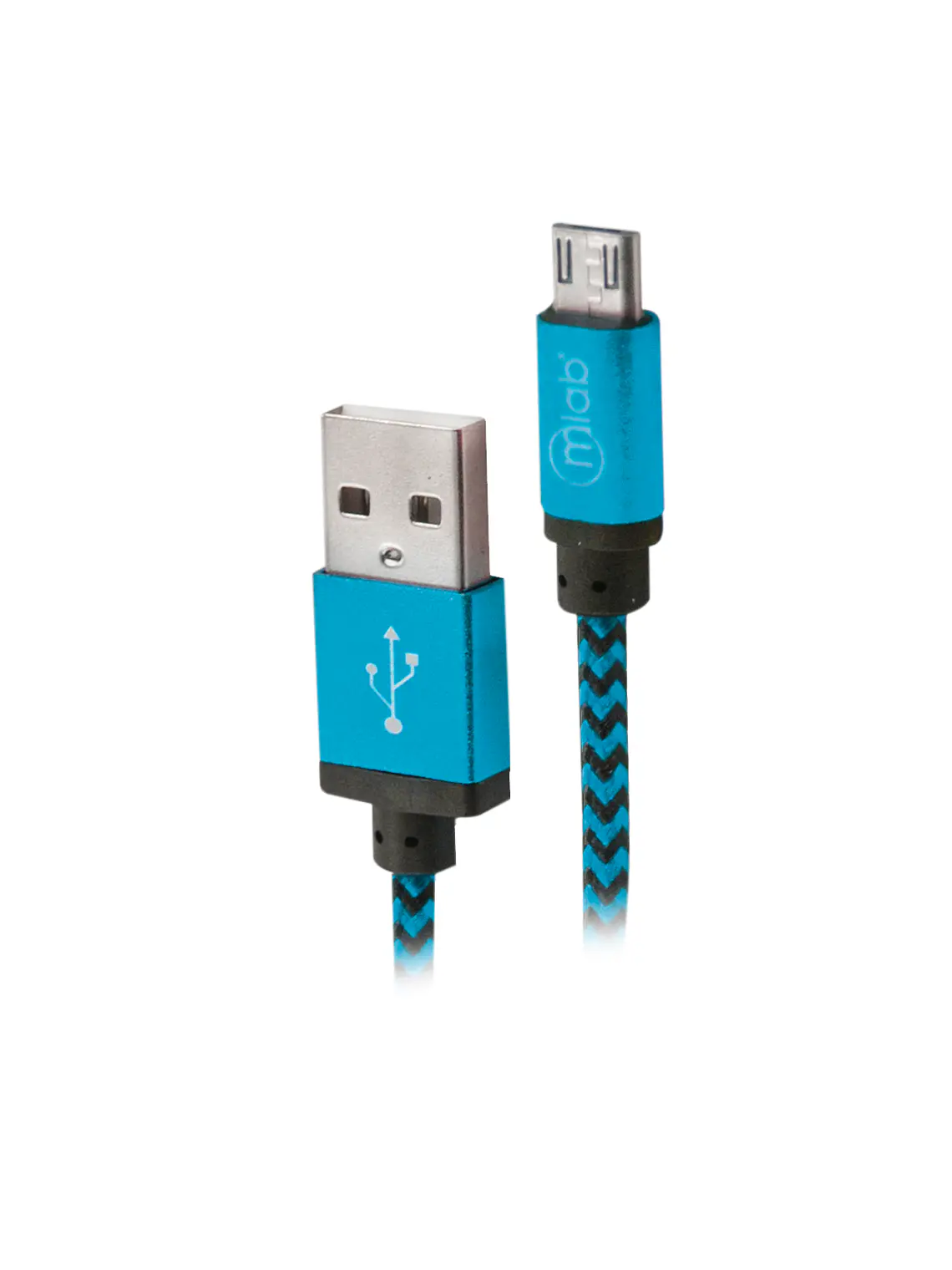 Cable USB a micro USB Azul Mlab 1
