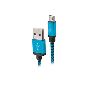 Cable USB a micro USB Azul Mlab