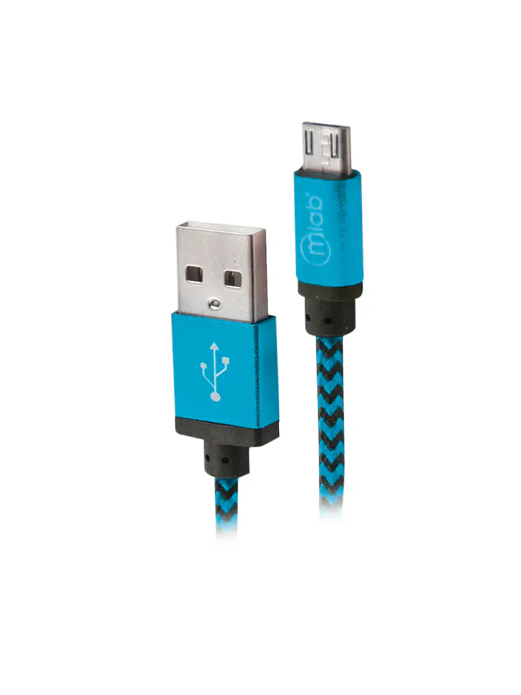 Cable USB a micro USB Azul Mlab 1