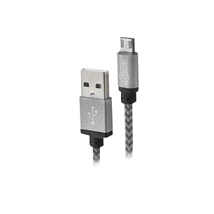 Cable USB a micro USB Azul Mlab