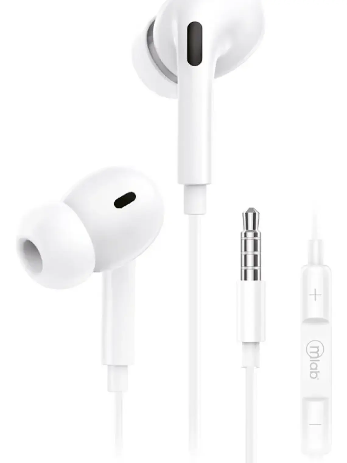 Audífonos In Ear Wired 3.5mm M/libre Blanco Mlab 2