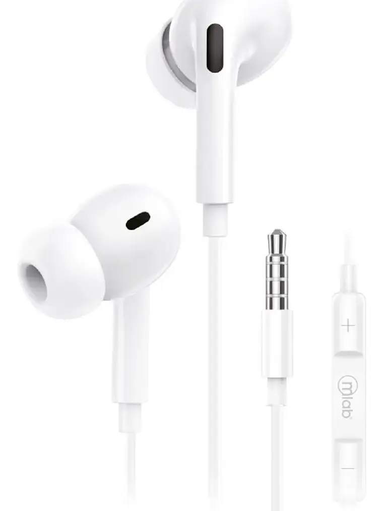 Audífonos In Ear Wired 3.5mm M/libre Blanco Mlab 2