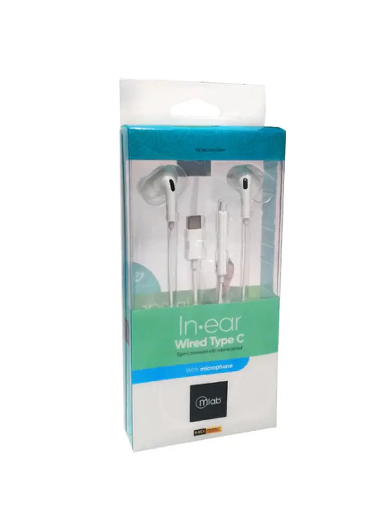 Audífonos In ear Wired Type C Microlab 3