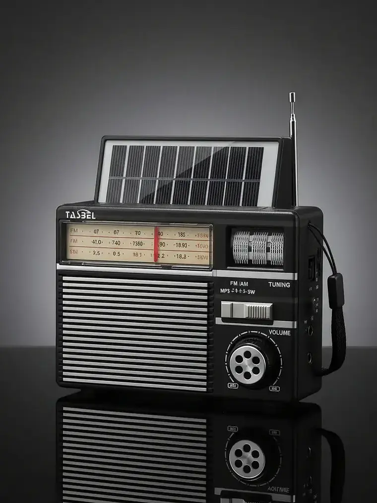 Radio Retro Solar Bluetooth AM/FM Modelo TS-969S Tasbel 2