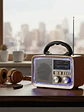 Radio Retro Vintage Solar Am/SW/FM Bluetooth Model TS-725 Tasbel - Miniatura 2