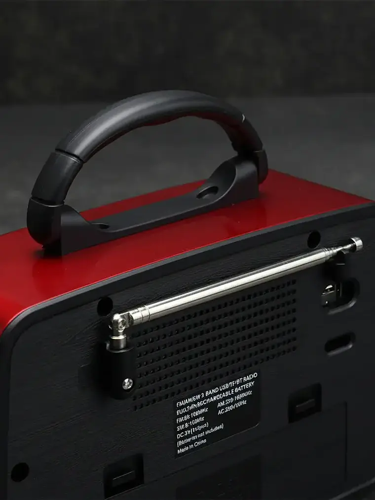 Radio Portatil Mp3 Sd Usb Fm Am Vintage Bluetooth Recargable 2
