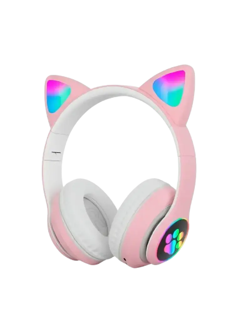  Audifono Bluetooth Cat Ear KT-46 Rosado Color Rosado 2