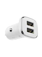 Cargador + Cable Micro Usb Para Auto BZ12 Borofone Color Blanco - Miniatura 3