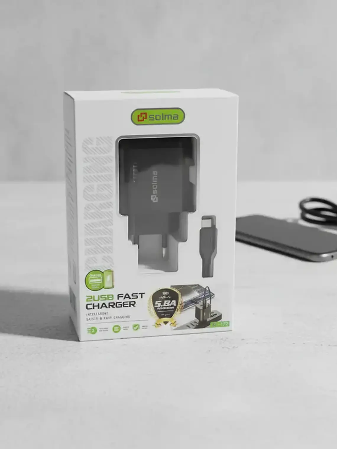  Cargador + Cable Micro Usb V8 Solma 2