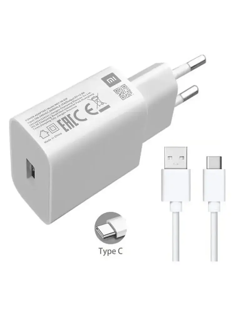 Cargador Xiaomi Carga Rápida 3.0 Tipo C 1