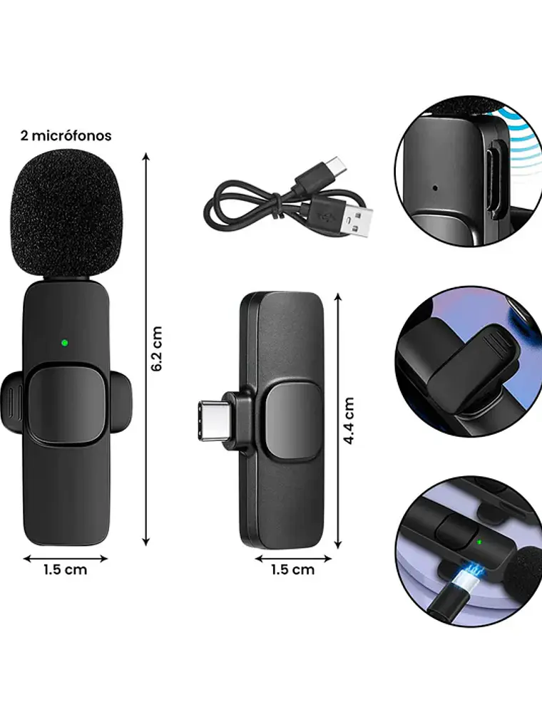  Microfono Lavalier Inalambrico Lightning K9 3