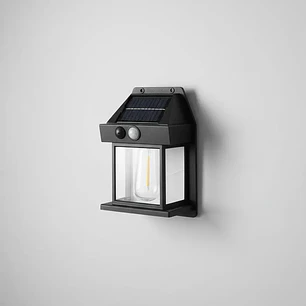 Farol Solar De Pared Con Sensor Movimiento Luz Cálida Jardín
