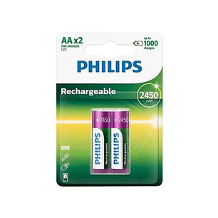 Pack De Pilas Recargables AA 1000mAh Philips