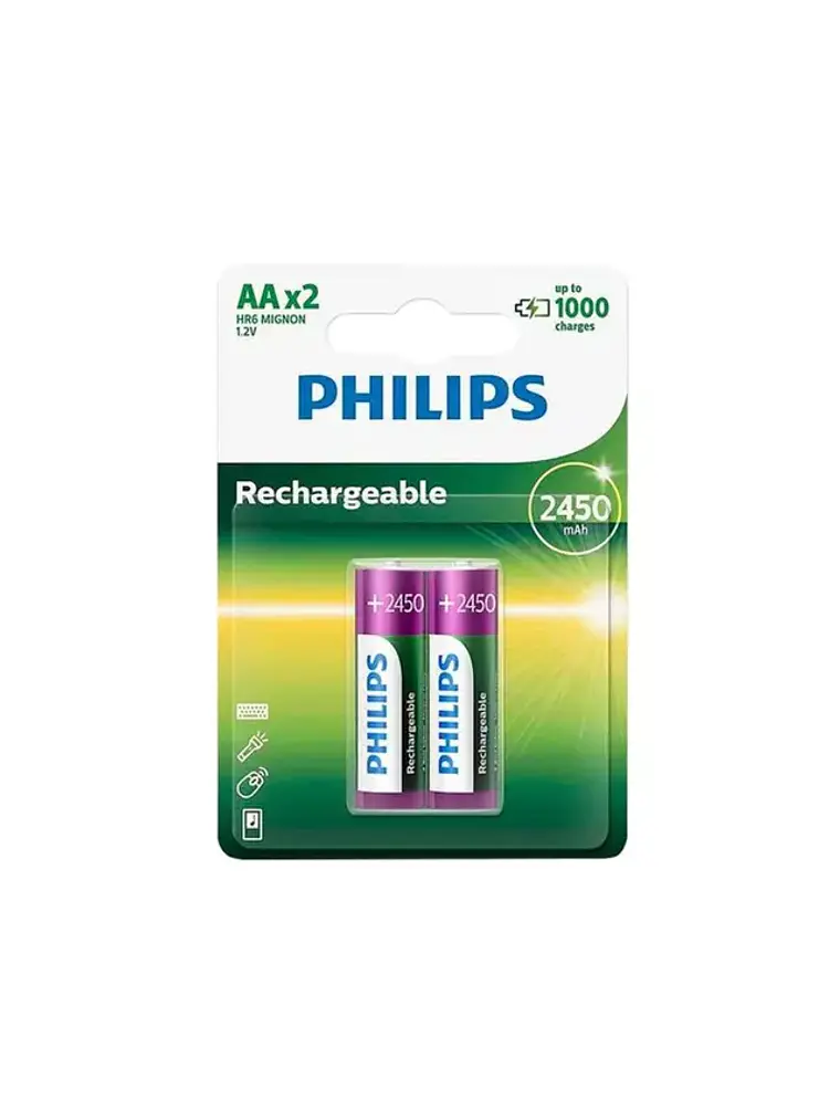 Pack De Pilas Recargables AA 1000mAh Philips 1