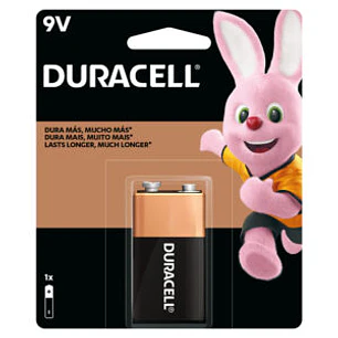  Batería Alcalina Blíster 9V Duracell