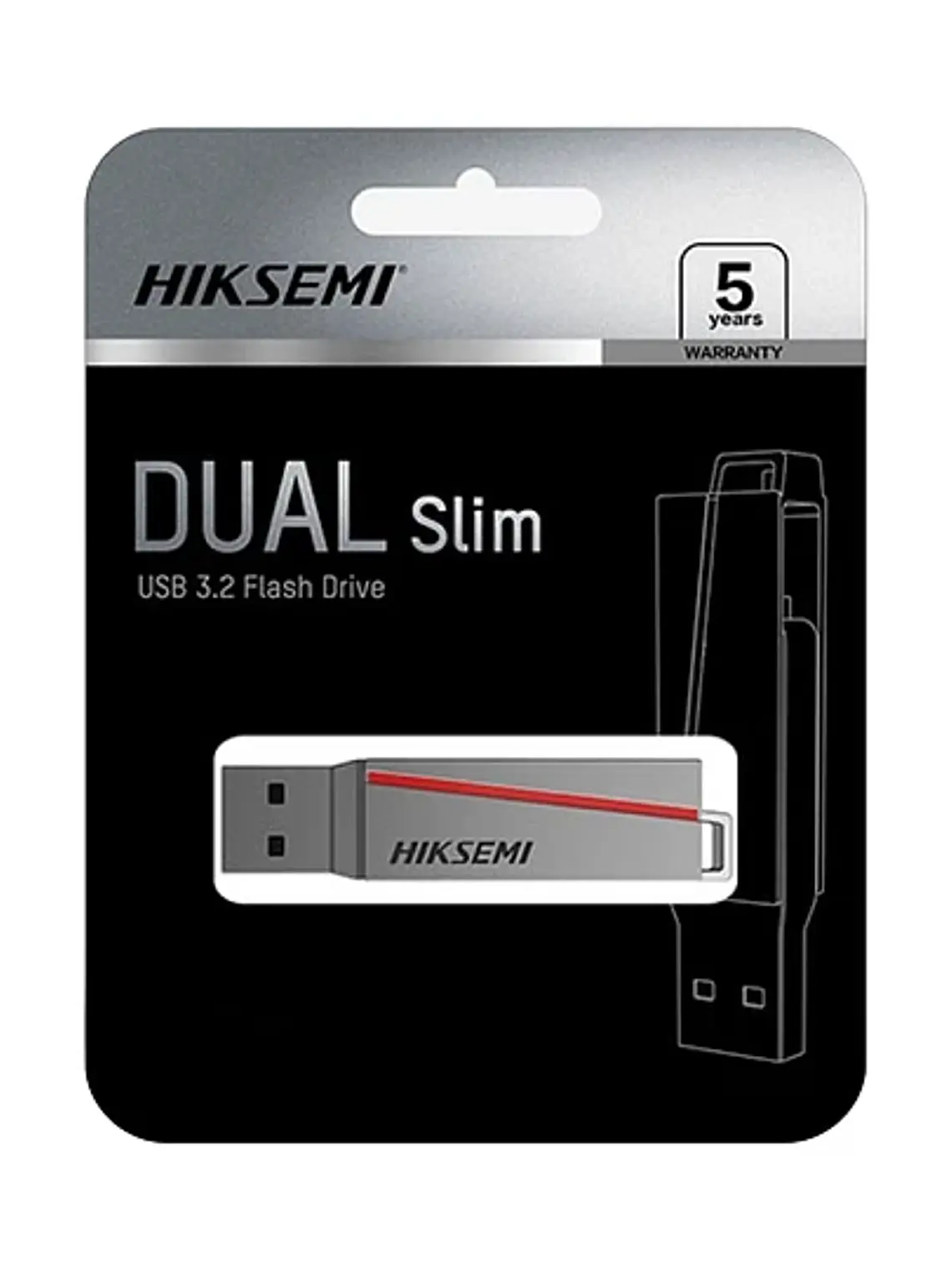 Pendrive Dual Slim 32GB Usb Tipo C 3.0 Hiksemi 1