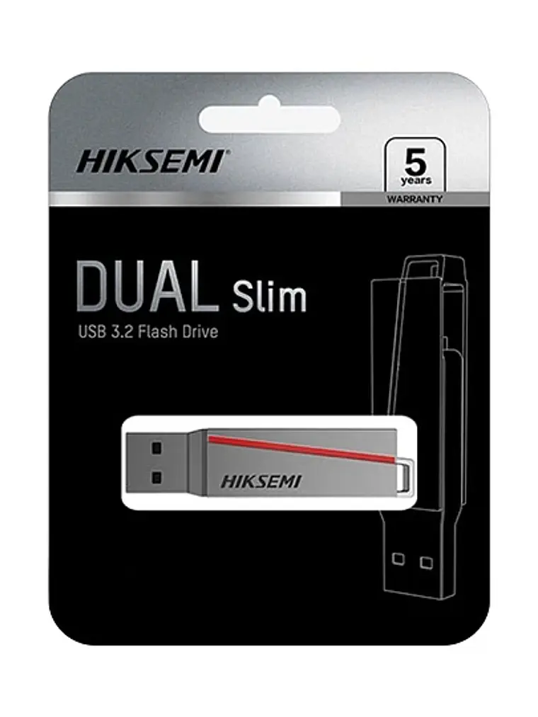 Pendrive Dual Slim 32GB Usb Tipo C 3.0 Hiksemi 1