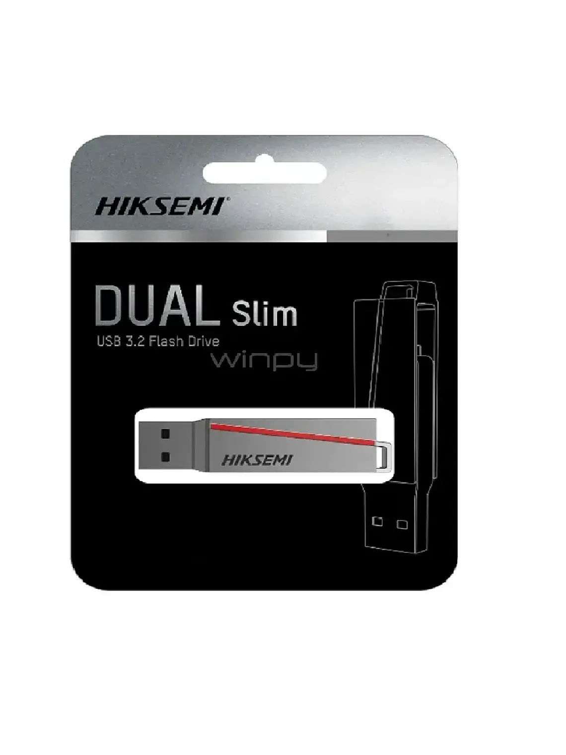 Pendrive Dual Slim 128GB Usb Tipo C 3.0 Hiksemi 1