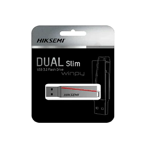 Pendrive Dual Slim 128GB Usb Tipo C 3.0 Hiksemi