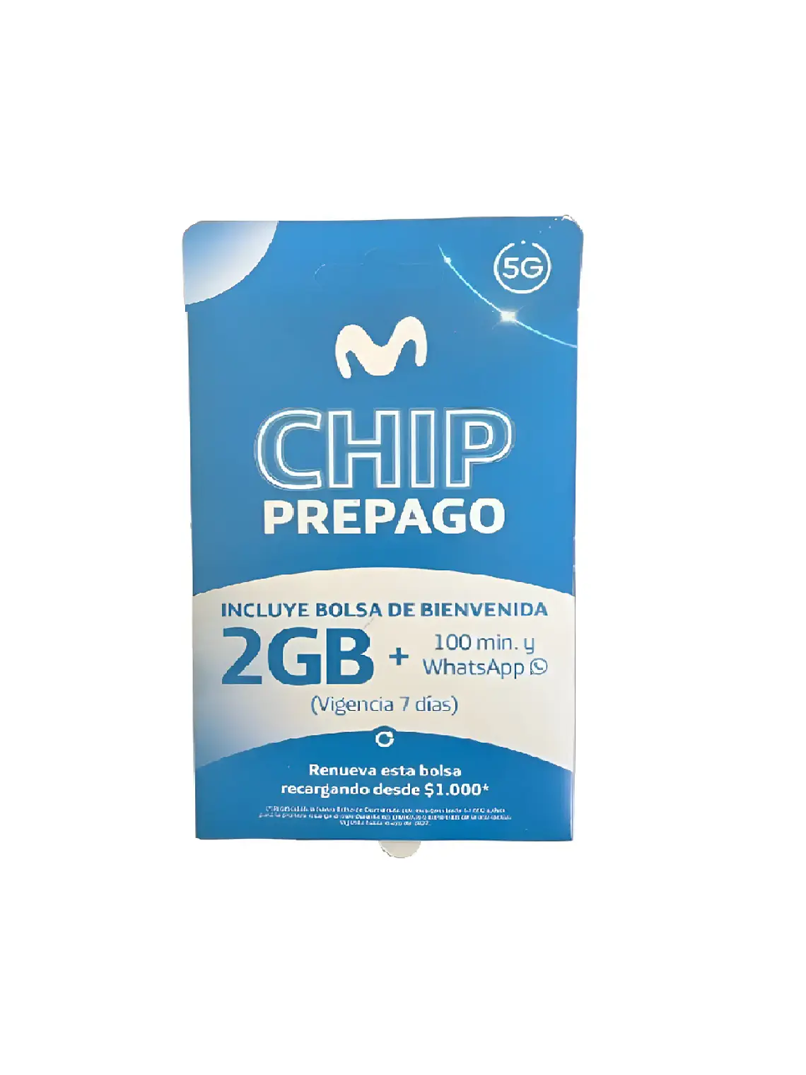 Chip Movistar 2 Giga + 1000 Minutos 1