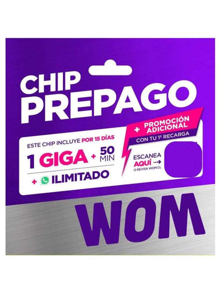  Chip Wom 1 Giga + 50 Minutos 1