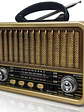 Radio Portatil Mini Retro Vintage Am/SW/FM Bluetooth Tasbel - Miniatura 1