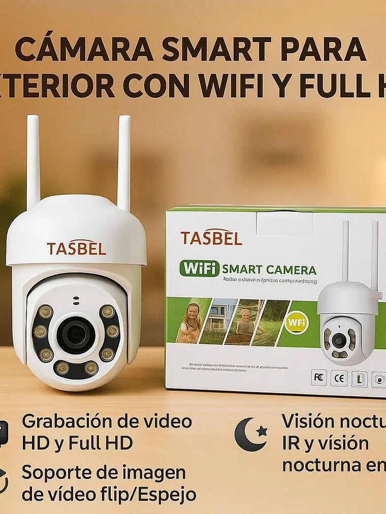 Camara Seguridad Wifi Exterior App Yoose 1080p Tasbel 4