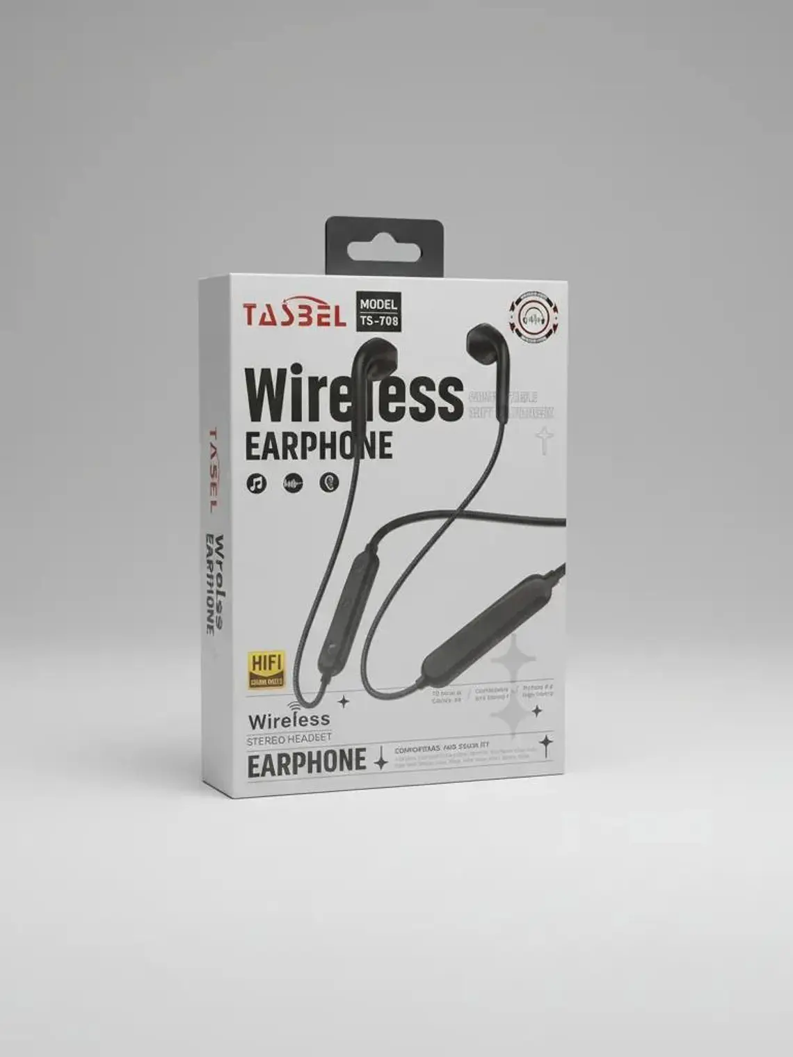 Audífonos Bluetooth Deportivo Model Ts-708 Tasbel Negro 1