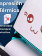Mini Impresora Portátil Térmica Blanco y Negro BT Recargable - Miniatura 4