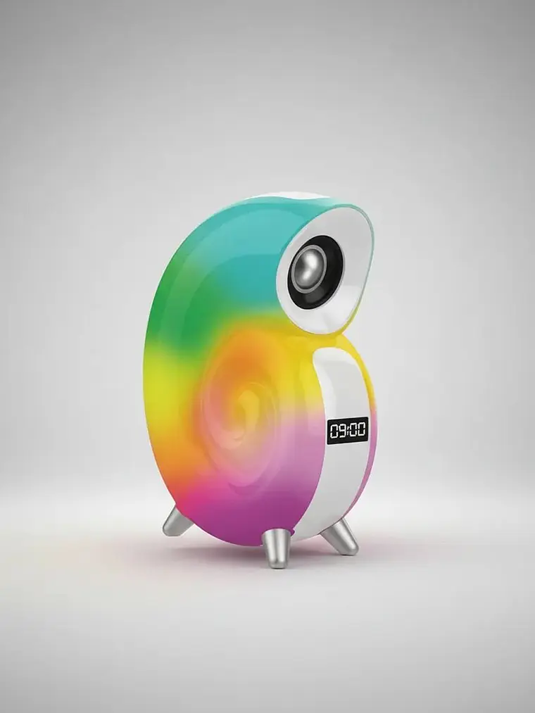 Parlante Bluetooth Con Forma De Caracol RGB 1