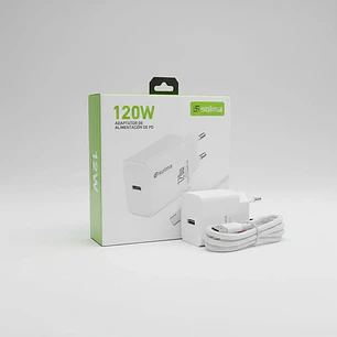 Cargador de Alta Potencia 120W con Cable Tipo C