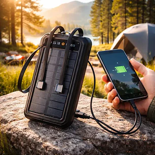 Power Bank Solar 30000mah Modelo Sl-p128 Solma